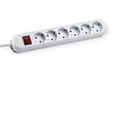 Bachmann 381.251K Stekkerdoos met schakelaar 6-voudig Wit Randaarde stekker 1 stuk(s)