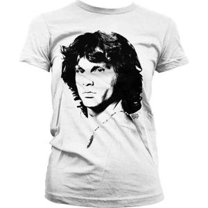 The Doors Dames Tshirt -M- Jim Morrison - Portrait Wit
