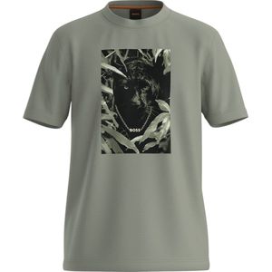 Boss Heren T-Shirt Groen 50546362/370 Te_Animali