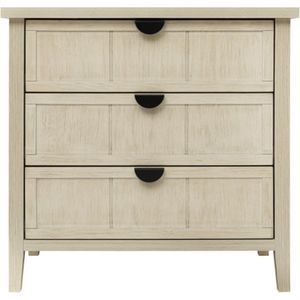 Kast met drie laden (80×40×80 cm), zijkast, opbergkast. Geschikt voor woonkamer, slaapkamer, studeerkamer en kantoor.
