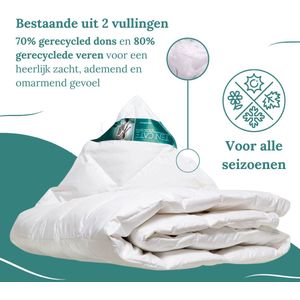 Ten Cate Premium Gerecycled donzen 4-seizoenen dekbed - 240x200