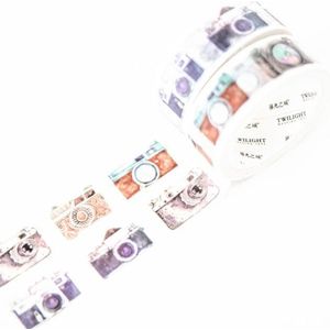 Washi Tape Vintage Camera - set van 2 rollen - 20 meter - zelfklevend tape - knutselen - DIY