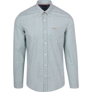 NZA Overhemd Kingston Groen - Maat L - Heren - Overhemden Casual