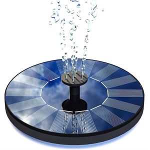 Zonne-energie fontein op zonne-energie - drijvende fonteinpomp met 7 fonteinstijlen - 1 W zonnepaneel - voor tuinvijver, fontein, vogelbad, vistank fonteinpomp