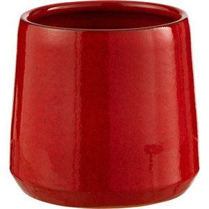 J-Line bloempot Rond - keramiek - rood - small