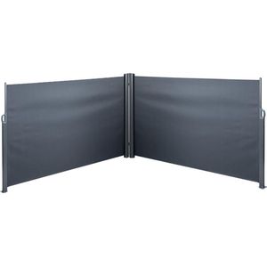 Windschermpakket XL - Oprolbaar Windscherm - Antraciet - 160x600cm