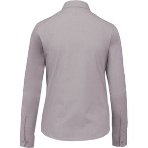 Kariban Overhemd in onderhoudsvriendelijk polykatoen-popeline dames K549 - SILVER - XL