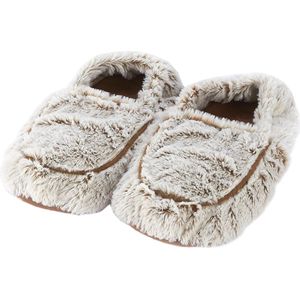 Verwarmbare Damespantoffels met Franse Lavendel - Magnetronbestendige Marshmallow Beige Pantoffels voor Comfort en Ontspanning