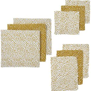 Meyco Baby Cheetah starterset - 9-pack - hydrofiel - honey gold