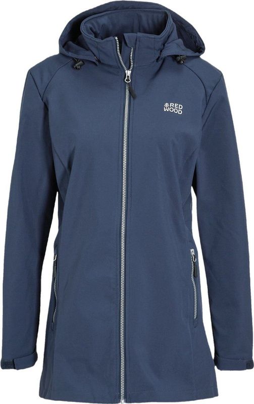 Redwood Felicia Softshell Parka - Dames Ongevoerde softshell - Navy