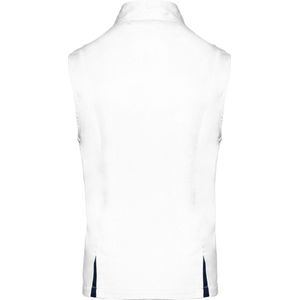 Bodywarmer Dames 3XL WK. Designed To Work Mouwloos White / Navy 65% Polyester, 35% Katoen