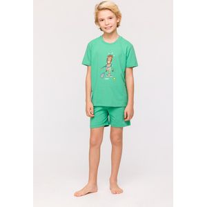 groene pyjama-Woody-3 jaar