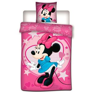 Disney Minnie Mouse Stars - Dekbedovertrek - Eenpersoons - 140 x 200 cm - Polyester