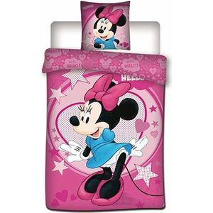Disney Minnie Mouse Stars - Dekbedovertrek - Eenpersoons - 140 x 200 cm - Polyester