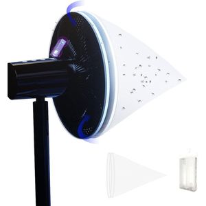 Muggenlamp Elektrische Insectenverdelger en Muggennet voor Binnen en Buiten - UV-Lamp - 3 Stuks