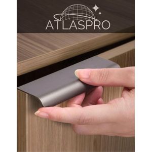 AtlasPro® - Ambiant - 2 stuks - gatafstand 160 mm - Mat grijze handgreep met ronde afwerking - Luxe uitstraling voor Keuken Kasten en Lades - inclusief schroeven - Badkamer - Home Decor - Keukengreep - Kastgreep - Meubelgreep - Huisdecoratie