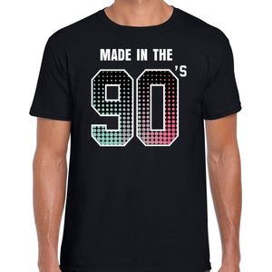 Nineties feest t-shirt / shirt made in the 90s - zwart - voor heren - dance kleding / 90s feest shirts / verjaardags shirts / outfit S