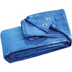Benson Blauw dekzeil - 1,5 x 2,5 m - PE 120GSM - met hoekversteviging