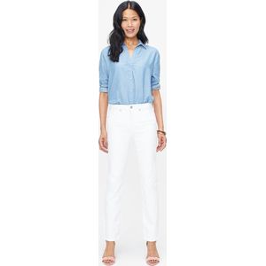 NYDJ Sheri Slim Jeans Wit Gekleurde Denim | Optic White