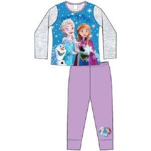 Frozen pyjama - maat 140 - Anna en Elsa pyama - paars / blauw / grijs