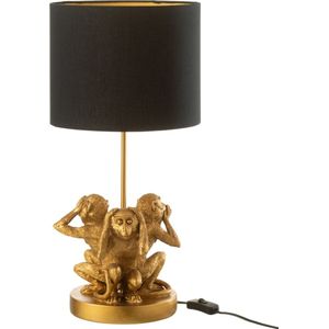 J-Line lamp Aap 3Delen -polyresin - goud