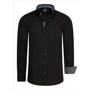 Heren overhemd zwart - Rusty Neal - 11022