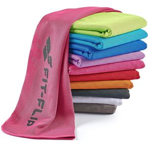 Cooling Towel, microvezel sporthanddoek, voor fitness, sport, reis, yoga, roze