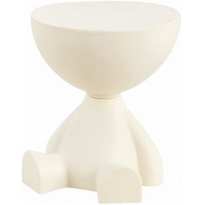 Maison Nordique - Bijzettafel - Salontafel - salontafel met opbergruimte - koffietafel - Duurzaam - Bijzettafel Rond - Beige