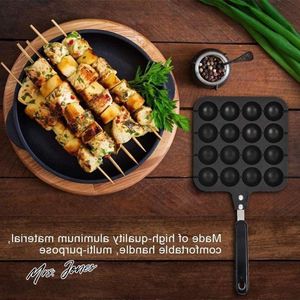 Mrs. Jones Takoyaki Grillpan Premium Materiaal Anti-aanbakplaat Ronde Pannenkoeken Koken Gereedschappen Bakvorm Dienblad Huiskeuken Accessoires .