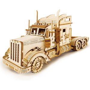 Robotime Modelbouwpakket Heavy Truck 22,4 Cm Hout 286-delig