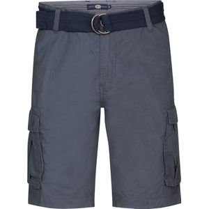 Petrol Industries - Heren Cargo Short met Riem Poplin - Grijs - Maat XL