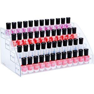Rapid glow Nagellak Organizer rek 4 lagen | Multifunctionele Organizer | Lippenstift organizer | Make up organizer transparant | Beautycase | Valentijn cadeautje voor haar vrouw | Mooie idee voor valentijn cadeautje love