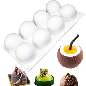 Inovra ® Innovatieve Siliconen Bakvorm voor Chocolade, Mousse, Cake en Jelly met 8 Holtes