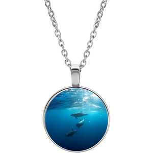 Ketting Glas - Dolfijnen