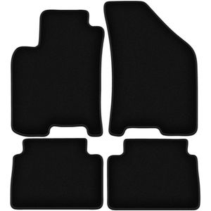 BASIC zwarte veloursmatten voor: Daewoo Nubira sedan, stationwagen (1997-2012)