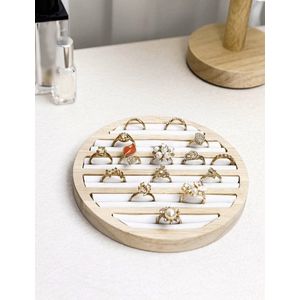 Ringen Display - Sieraden Organizer - Rond - Beige