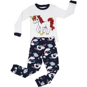 Eenhoorn / Unicorn - meisjes 2-delige pyjama set - 100% jersey katoen - maat 98