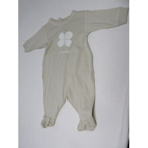 petit bateau , pyjama , beige, bonheur , uni , katoen , 50 , newborn