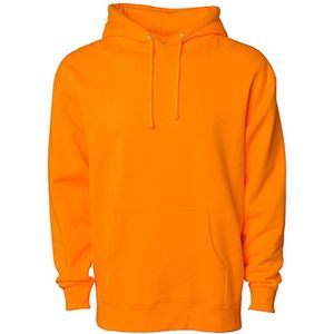 Men´s Heavyweight Hoodie met capuchon Safety Orange - XS