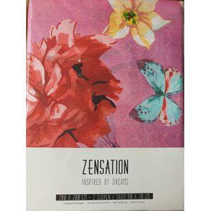 Zensation Bright Flowers Purple 2 persoon dekbedovertrek 200-200 cm