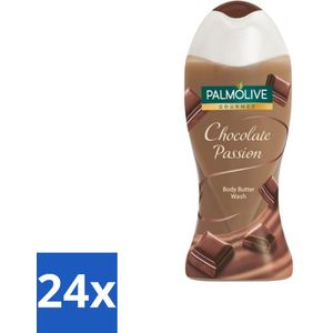 Palmolive Gourmet - Body Butter Douchecrème - Chocolate Passion - 250 ml - Voordeelverpakking - 24 stuks