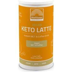 Mattisson - Vegan Keto Latte - Ketogeen - Instant MCT & Koffie Drink - Amaretto Smaak - 200 Gram