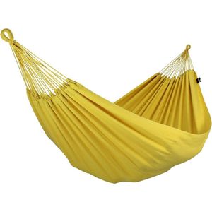 Hangmat Tweepersoons 'Organic' Yellow (Geel) | Bijpasende opbergtas | 180 KG | Handgemaakt in Brazilië | 1% For The Planet | Tropilex