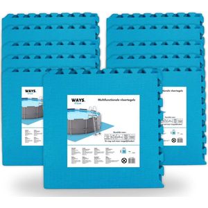 WAYS D'luxe - Voordeelpakket - Vloertegel - Blauwe zwembad tegels - 88 tegels - 50 x 50 cm - 22 m²