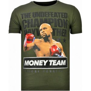 Money Team Champ - Rhinestone T-shirt - Khaki