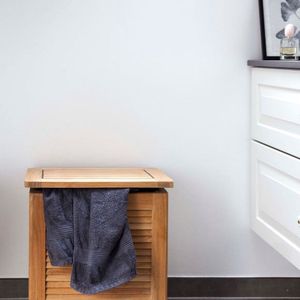 Cinas - Houten Wasmand Teak Small