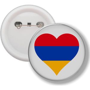 Button Met Speld - Hart Vlag Armenie