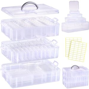Inovra ® Handige Transparante Organizerdoos met 56 Stuks Voor Diverse Opbergbehoeften