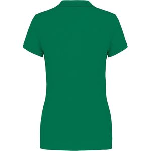 Polo Dames XS Kariban Kraag met knopen Korte mouw Kelly Green 100% Katoen