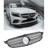 Grill Sport grille 360° past op Mercedes W205 pre-facelift zwart / chroom